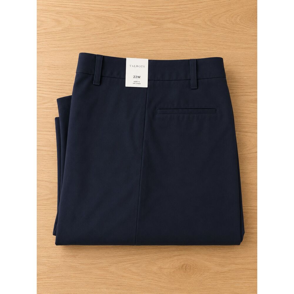 Talbots The Perfect Chino Pants | Women's 22WP Petite | NWT | Classic Navy Chino